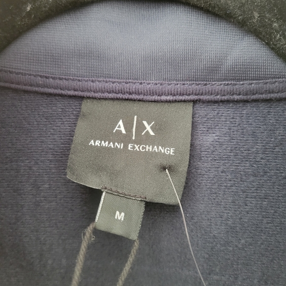 Armani exchange logo tape track jacket Navy nwt M - Picture 6 of 7